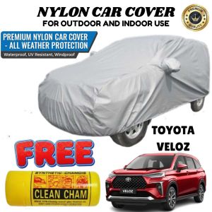 Waterproof Nylon Car Cover for Toyota Veloz Portable & Easy to Use for Regular SUV With Clean Cham