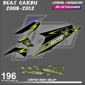 BEAT KARBU 2008 (COD) STIKER STRIPING MOTOR HONDA BEAT CARBU 2008 - STIKER LIST GRAFIK SIMPLE WARNA VARIASI DESAIN RACING HOLOGRAM DAN TRANSPARAN BISA COD IP.KODE 196