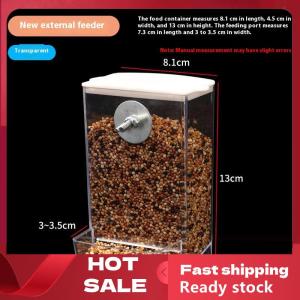 🚚【Local Express Delivery】🚚 Large Capacity Bird Feeder Box Anti-Splash Bird Food Dispenser Durable Parrot Feeding Box For Small Medium Birds