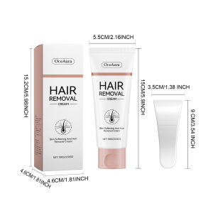 【Same Day Shipping】OceAura Body hair removal cream Gentle and non-irritating cleanses the entire body skin moisturizes and softens depilatory care cream Gentle non-irritating to skin