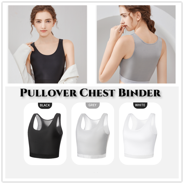 Pullover Chest Binder Breathable Super Flat Breast Binder Sports Students  Cosplay Les Underwear Tomboy Vest