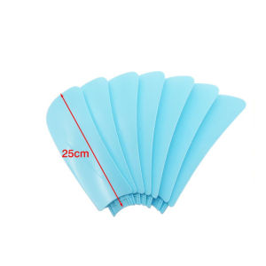 5PCS Mini Fan Blade 25cm Thickened Straight Insertion Blades Replacement For Household Table Ceiling Fans