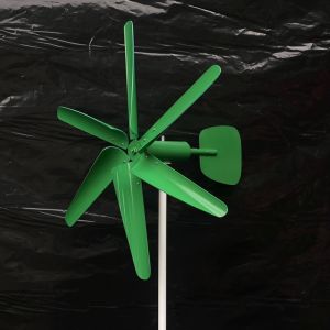 กังหันลม กังหัน รุ่น 6 ใบพัด สีเขียว แถม เสา ฟรี