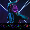 Topeng LED Boywithuke / LED Mask Party Game Halloween LED Animation RGB Mask Pesta. 