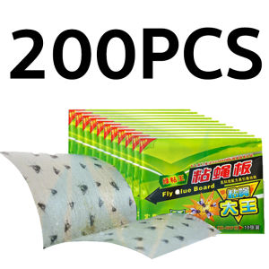High-Adhesion Fly Trap Strips 50/300pcs Sticky Fly Sheets for Kitchen & Fruit Flies Easy-To-Clean Pest Control 100% New
