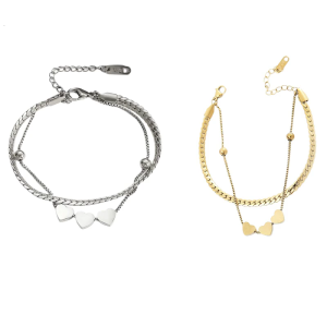 Modern Heart Pendant Bracelet Stylish Chain Bracelet Fashionable Wrist Present for Women Who Love Details