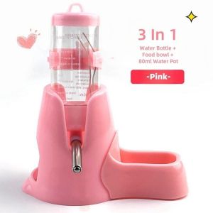 Hamster Feeder Water Dispenser No Spill Ball Bearing Cage Mounted Small Pet Food Container Daily Care