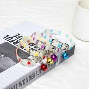 Pet Glowing Collars Fluorescent Silicone Collar Luminous Collar Night Travel Anti-Loss For Cats And Puppies Dogs To Travel Safely At Night Illuminated Collar New Fluorescent Silicone Collar Cat Puppies