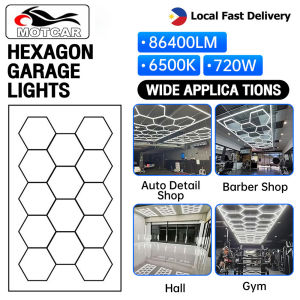 Hexagon Automotive Car LED HoneyComb light 6500K 220V for car wash car wrap and painting room