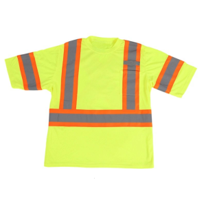 High Vis Safety Shirts Summer Short Sleeve Shirts for Men and Women Construction Work Shirts Breathable Safety T-Shirt