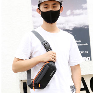 Women Men Waterproof Chest Bag with Multiple Pockets Lightweight Crossbody Purse for Sports Travel and Outdoor Use