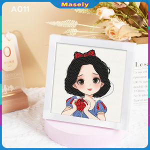 Masely Handmade Diamond Painting With Square Frame 17*17cm DIY Cute Tabletop Home Decor Gift Souvenirs