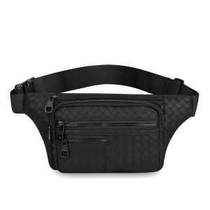 Mens  Pack Waist Bag Water-Resistant Crossbody Sling Bag with Adjustable Strap  Multiple Pockets