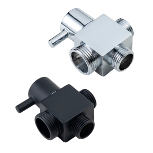 Brass Shower Diverter Valves with Quick Switches Double Outlet Strong Shower Diverter for Bathroom Faucet Replacement