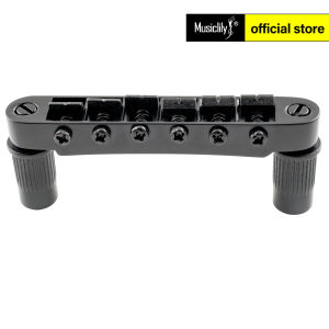 Wilkinson M Series 52mm(2-3/64 inch) String Spacing Wide Style Tune-o-matic Bridge for Les Paul SG Style Electric Guitar