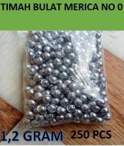 timahpemberat pancing ikan  lada/timah bulet/ bandul /50 pc