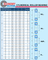 NUP205 NUP305 ตลับลูกปืนเม็ดทรงกระบอก Cylindrical Roller Bearings / NU / NUP205EM NUP305EM. 