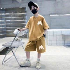 (18kg-50kg)Bộ đồ bé trai mùa hè quần áo trẻ em mùa hè. set đồ thời trang hè bé trai 18-50kg Poly B bộ đồ cộc tay bé trai mùa hè