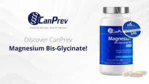 CanPrev Magnesium Bis-Glycinate 200 Gentle - Hỗ trợ giảm căng thẳng lo âu dễ ngủ khỏe xương - - Hỗ trợ cân bằng điện giải trong cơ thể - Hỗ trợ chuyển hóa năng lượng - Hỗ trợ thư giãn cơ thể và giấc ngủ tự nhiên