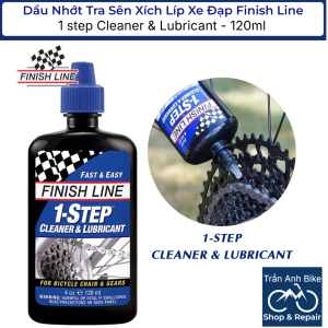 Dầu Nhớt Tra Sên Xích Líp Xe Đạp Finish Line 1 step Cleaner & Lubricant 120ml - Chính Hãng