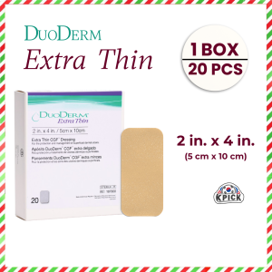 CONVATEC DuoDerm Extra Thin 2x4 inch / 5x10 cm / 20PCS Hydrocolloid Dressing