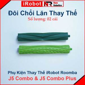 Phụ kiện Thay Thế Robot Hút Bụi iRobot Roomba J5 Combo & J5 Combo Plus. Đôi chổi lăn bộ lọc hepa chổi cạnh túi đựng bụi/