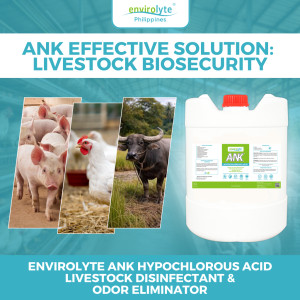 Envirolyte Hypochlorous Acid All Natural Multi-Purpose Farm Piggery Disinfectant Solution
