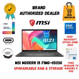 MSI Modern 15 F1MG-053SG Intel Core 7 15.6" Lightweight Intel Laptop Notebook DEALHUNTER.SG