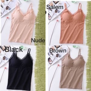 Gelasa Fashion Tank Top Bratop Lace Pakaian Dalam Wanita