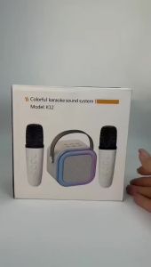 Wireless Karaoke Speaker With Mic Portable RGB Light Wireless Bluetooth Speaker With Microphone For Singing Karaoke