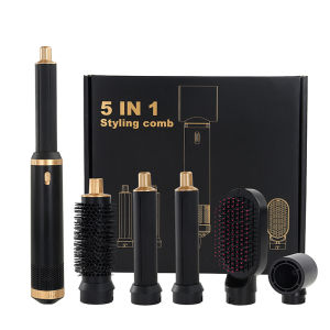5-in-1 đa chức năng Hot Air Lược tạo kiểu Máy uốn tóc & Máy sấy với Hộp quà tặng