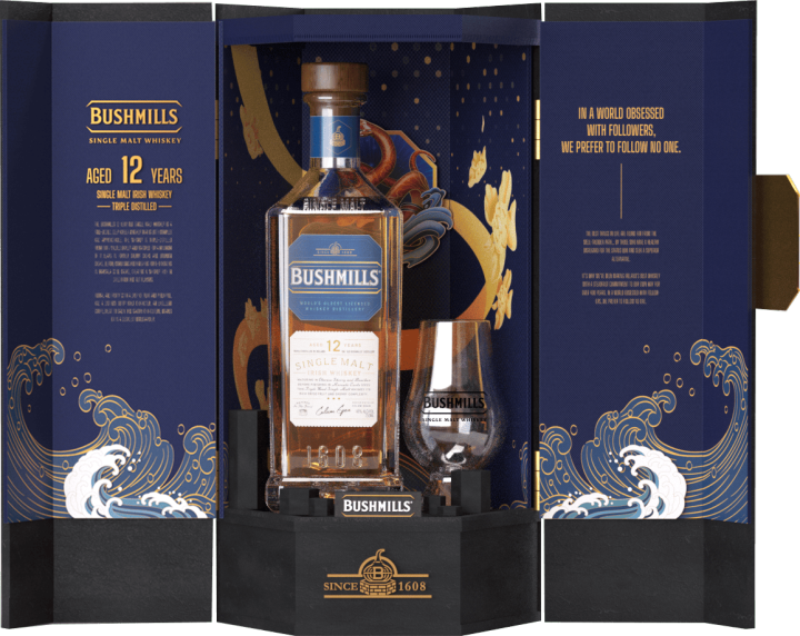 [TET EDITION 2025] Rượu Bushmills Single Malt 12 Year Old 40% 1x0.7L