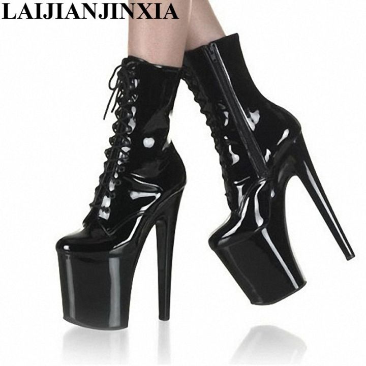 Laijianjinxia New Knight Female 15cm 17cm 20cm High Heel Platform Ankle