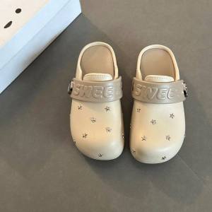 Free Shipping Fashionable Retro Star-Studded Toe-Cap Sandals For Women 2026 New Style Thick-Soled Height-Increasing Non-Slip Versatile Outdoor Sandals