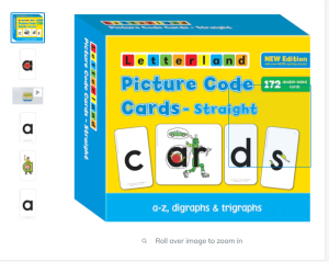 Picture Code Cards - Straight (Letterland)