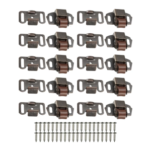 10Pcs Cabinet Door Roller Snap Lock Switches Clip Home Wardrobe Door Buckle Flat Bottom Low Leg Door Clip Easy to Install
