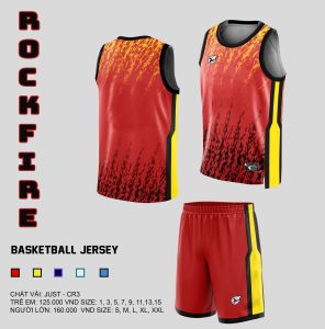 Bộ quần áo bóng rổ cao cấp mẫu mới RockFire chính hãng JP A45