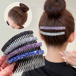Chói Pha Lê Kim cương giả Lược Clip phụ nữ Phụ kiện tóc kẹp tóc ngắn trở lại đầu headdress