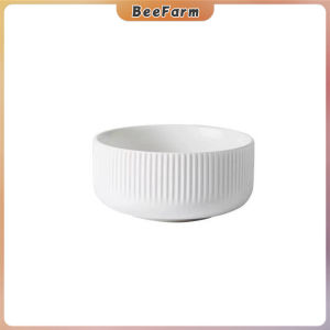 BeeFarm White Ceramic Steak Plate Dining Serving Dish for Home Restaurant Nordic Style Tableware 1Pc