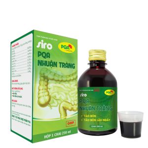 Nhuận tràng PQA chai 250 ml dùng cho trẻ em và người lớn giúp nhuận tràng hỗ trợ điều trị táo bón táo bón lâu ngày.