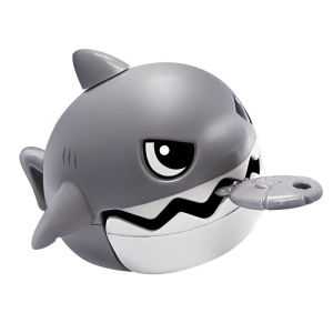 JJT Cute Shark Keychain with Pull String Stress Relief Toy Fun Cartoon Animal Design for Keys and Bags