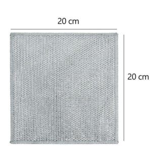 ผ้าทําความสะอาด 🫧เมจิก ครัว ผ้าขนหนูล้างจาน ลวดโลหะ ลวดทําความสะอาดเศษผ้า สําหรับเครื่องมือทําความสะอาดหม้อจาน🩵