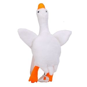 YUDESHUI Đồ chơi nhồi bông Túi đeo vai Ngỗng Trắng Dễ thương Túi xách Kawaii Mềm mại xù xì Cặp sách Dành cho các cô gái và phụ nữ