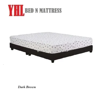 YHL Faux Leather Divan Bedframe With 2 Inch Plastic Leg (Mattress Not Included)