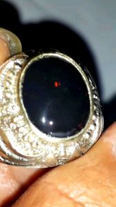 Cincin Batu Kalimaya Black Opal Solid Asli