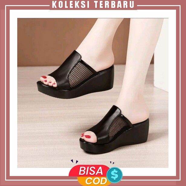 Sandal wedges clearance wanita terbaru