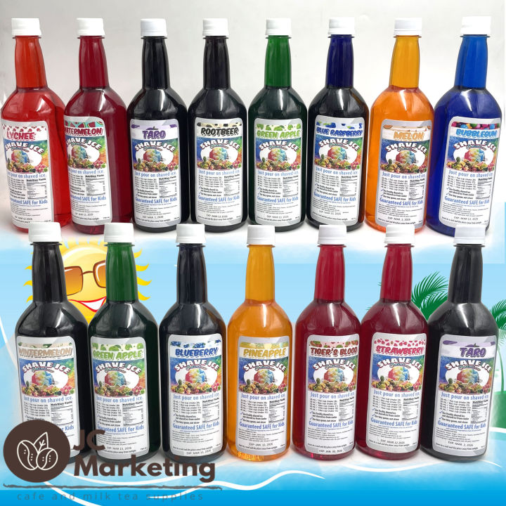 Shave Ice Rainbow Flavored Syrup 750ml | Perfect for Summer, Birthday ...