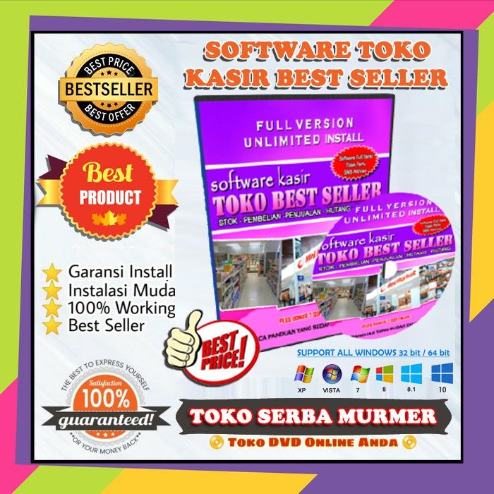 Software Program Aplikasi Kasir Toko Retail Inventory Multi Satuan Lengkap Mudah
