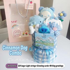 Graduation Birthday Gifts Cartoon Dolls Bouquet  Toy Doll Flower Birthday Gift for Girlfriend | Cute Flower Doll Bouquet Valentine Present