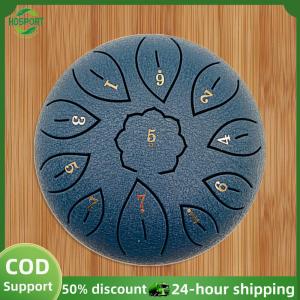 【HOSPORT】6 inch 11 Tune Percussion Musical Instrument Steel Tongue Drum for Beginner【1-3 days delivery】